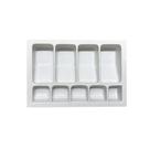 Organizador Divisor Porta Notas Moedas Dinheiro Cédulas 36x24 12191 Branca Magnum Industrial