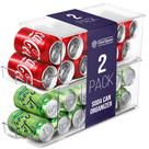 Organizador e dispensador de latas de refrigerante ClearSpace para geladeira Organizador e dispensador de latas de refrigerante ClearSpace para geladeira
