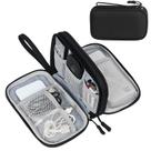 Organizador eletrônico FYY Travel Cable Bag impermeável preto