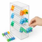 Organizador em Acrilico para Canetinhas Suporte com 4 Gavetas Lapis Caneta Organizador em Acrilico para Canetinhas Suporte com 4 Gavetas Lapis Caneta