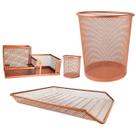 Organizador Escritorio Porta Caneta Porta Objetos Rose Gold Organizador Escritorio Porta Caneta Porta Objetos Rose Gold