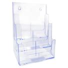Organizador escritório vertical triplo cristal Waleu Organizador escritório vertical triplo cristal Waleu