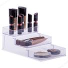 Organizador Expositor Multiuso Retangular Diamond Triplo Cristal 26x16x10cm Paramount