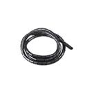 Organizador Fios Cabos 10mm Espiral Flexível 1 Metro Preto - STARTOOLS