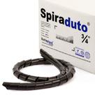 Organizador Fios e Cabos Spiraduto 3/4 Preto - 20 Metros