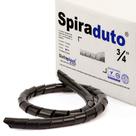 Organizador Fios e Cabos Spiraduto 3/4 Preto - 4 Metros