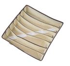 Organizador Gaveta TNT Porta Sutiã Bojo Lingerie Bege 7 rep