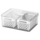 Organizador Geladeira Dry 2 Cestos Sempre Seco 6,7 Litros