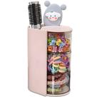 Organizador Giratório de 3 Níveis para Acessórios de Cabelo Azurphoric Rosa Organizador Giratório de 3 Níveis para Acessórios de Cabelo Azurphoric Rosa