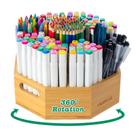 Organizador Giratório de Bambu para Materiais de Arte TIKSPCAE 360