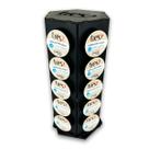 Organizador Giratório Preto P/ 30 Cápsulas Café 3 Corações