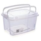 Organizador Gran Box Alta Alça Trava Cristal 10,7l Plasútil