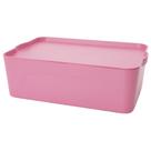Organizador Grande Alto com Tampa Rosa