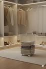 Organizador Grande Transparente Com Rodas 61cm Caixa Acrílica Rodízio Brinquedos Roupas Sapateira