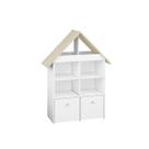 Organizador Infantil Casinha Com Baús Axel 100% Mdf (brinquedos criança brinquedoteca) Organizador Infantil Casinha Com Baús Axel 100% Mdf (brinquedos criança brinquedoteca)