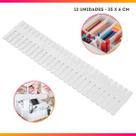 organizador multifuncional ajustável de gaveta de plastico com divisoria - pct com 12 pcs placa separadora de maquiagem clapboar organizador multifuncional ajustável de gaveta de plastico com divisoria - pct com 12 pcs placa separadora de maquiagem clapboar