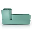 Organizador Multiuso de 3 Peças Linha Loft Turquesa Organizador Multiuso de 3 Peças Linha Loft Turquesa