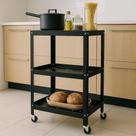 Organizador Multiuso em Inox com 3 Prateleiras Perfeito para Frutas, Legumes, Utensílios e Diversos Itens Organizador Multiuso em Inox com 3 Prateleiras Perfeito para Frutas, Legumes, Utensílios e Diversos Itens