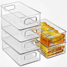 Organizador multiuso geladeira kit com 6 despensa armários alimentos frutas lavanderia escritório Organizador multiuso geladeira kit com 6 despensa armários alimentos frutas lavanderia escritório