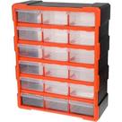 Organizador multiuso kangur 18 gavetas e 36 divisorias caixa de mesa e parede profissional