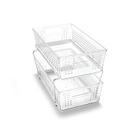 Organizador Multiuso Madesmart de 2 Andares - Plástico Transparente Organizador Multiuso Madesmart de 2 Andares - Plástico Transparente
