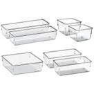 Organizador Multiuso Modular Gavetas Acrílico Kit de 7 peças