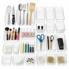 Organizador Multiuso Modular Kit com 25 Geladeira Armários Gavetas Despensa Lavanderia Alimentos Frutas Organizador Multiuso Modular Kit com 25 Geladeira Armários Gavetas Despensa Lavanderia Alimentos Frutas