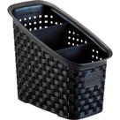 Organizador Multiuso Rattan Preto Organizador Multiuso Rattan Preto