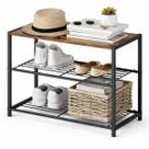 Organizador Multiuso Sapateira 3 Prateleiras Resistente Forte Cor:Marrom