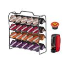 Organizador Para Cápsulas De Café Suporte Três Corações Preto - 40 Capsulas