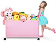Organizador para Juguetes MISSLO Grande 124L Rosa con Ruedas Organizador para Juguetes MISSLO Grande 124L Rosa con Ruedas