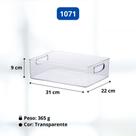 Organizador Paramount Multiuso Acrilico Com Alças Transparente Diamond Organizador Paramount Multiuso Acrilico Com Alças Transparente Diamond