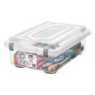 Organizador Plástico 8,60 Litros Caixa Organizadora Grande Baixa Organizador De Cosméticos e Papelaria Caixa Para Armazenamento Top Stock Sanremo