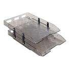 Organizador plastico c/2 bandeja fumê - carbrink Organizador plastico c/2 bandeja fumê - carbrink