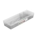 Organizador Plástico Gaveta 55/3 com 2 Divisórias Removíveis Cristal Organizador Plástico Gaveta 55/3 com 2 Divisórias Removíveis Cristal
