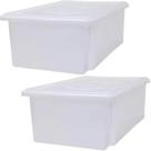 Organizador Plastico S950 Com Tampa 45L kit 2
