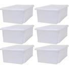 Organizador Plastico S950 Com Tampa 45L kit 6