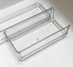 Organizador Plástico Transparente 16,3x8,2x5,1 cm