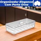 Organizador Porta Ovos 21 Un Com Tampa Geladeira Cozinha