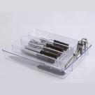 Organizador Porta Talheres Gaveta Cinco Divisórias Transparente Resistente - Plastutti - 452/01