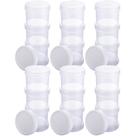 Organizador porta temperos com tampa rosca 3 peças 150ml com 6 unidades Plasutil ref.8045 Organizador porta temperos com tampa rosca 3 peças 150ml com 6 unidades Plasutil ref.8045