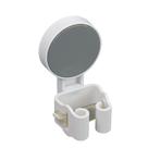 Organizador Prático de Parede para Cabos e Vassouras em Plástico Branco Organizador Prático de Parede para Cabos e Vassouras em Plástico Branco