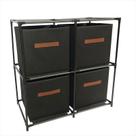 Organizador Quadruplo 2 Andares Tnt E Ferro 68 Cm X 34 Cm X 68 Cm