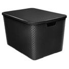 Organizador rattan 40l preto Organizador rattan 40l preto