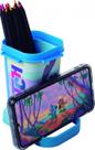 Organizador Retrátil Porta-Lápis e Caneta com Suporte para Celular Stitch Homem Aranha