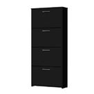Organizador Sapateira Carol 4 Gavetas Basculantes Preto