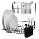 Organizador seca pratos cook home - preto - arthi