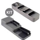 Organizador Separador de Talheres de Gaveta Cozinha Porta Garfo Colher Faca Economiza Espaço Organizador Separador de Talheres de Gaveta Cozinha Porta Garfo Colher Faca Economiza Espaço