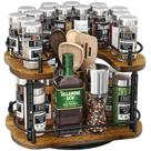 Organizador Spice Rack Lazy Susan SNTD ajustável em altura de 30 cm