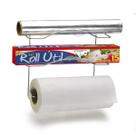 Organizador Suporte 3 Rolos Cozinha Arthi Cook Home Papel Toalha Papel Alumínio Cor:Cromado
